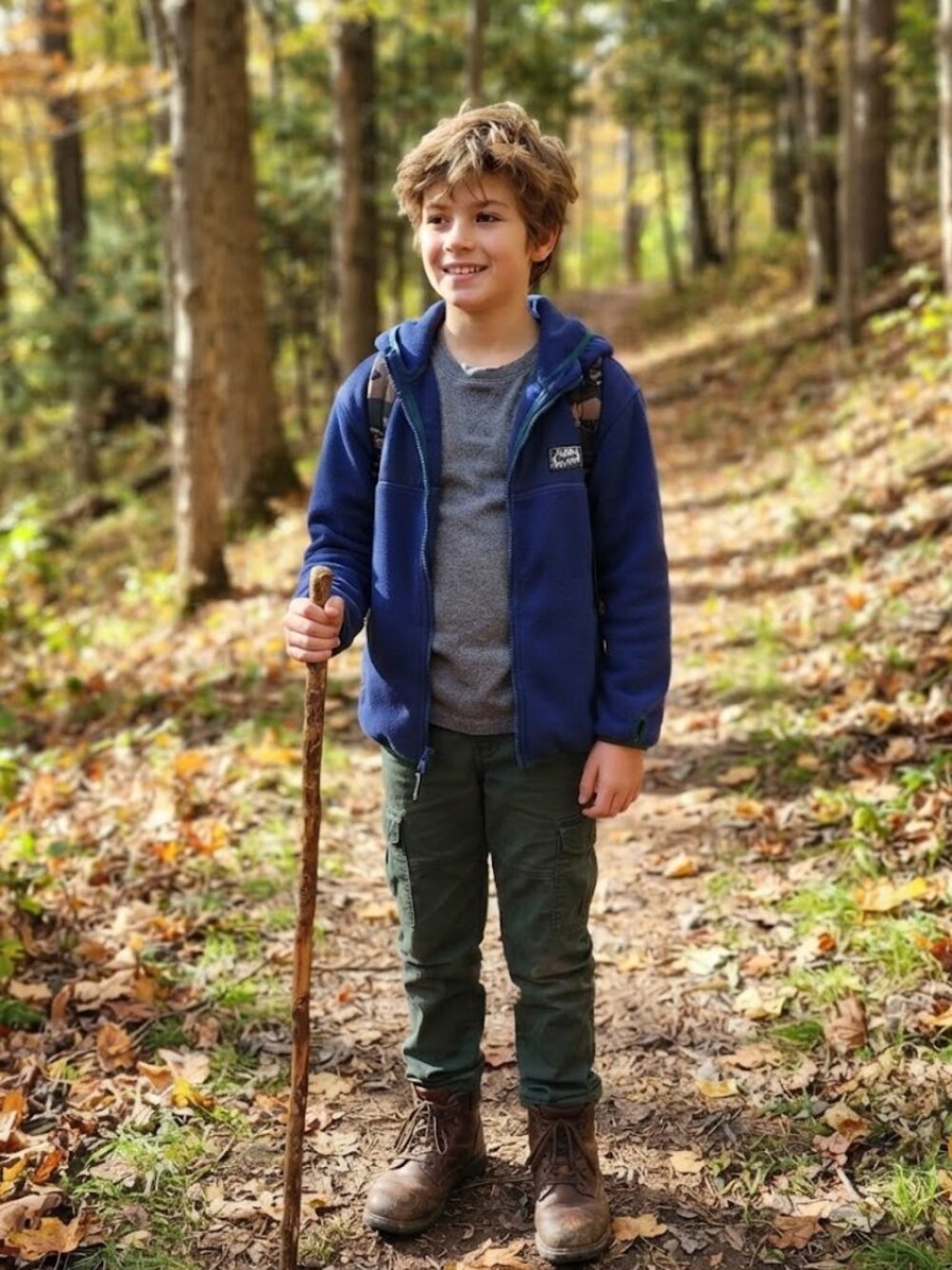 Roots Kids Blue Full Zip Fleece Hoodie Jacket Size XL 11-12 Years Outdoors